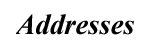 Addresses