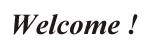 Welcome!